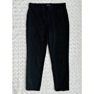 Curve Appeal Womens Black Cropped Ankle Leggings Size Medium